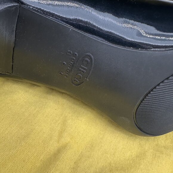 Circa Joan & David Womens Black Patent Leather Pointed Toe Heels Size 8 - Picture 6 of 8